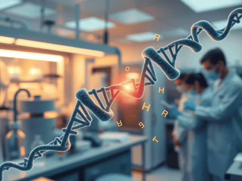 Crisper DNA editing technology for scientific innovation and medical breakthroughs.