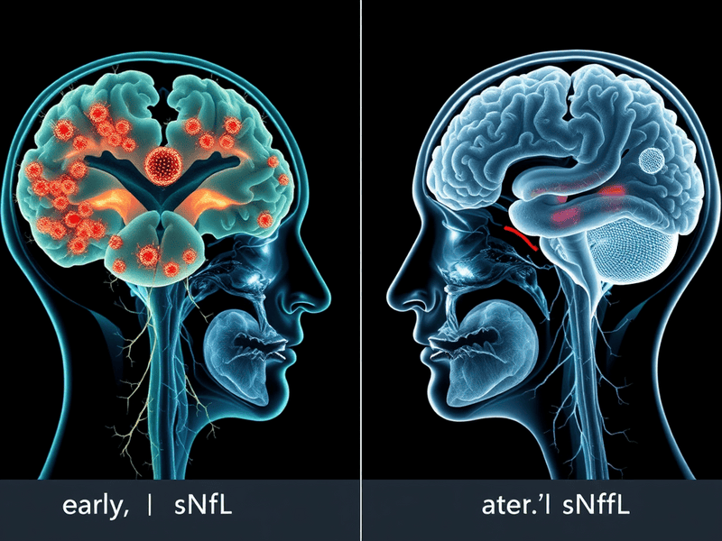1. Brain infection overview in early and later stages, highlighting neurological impacts and disease progression.